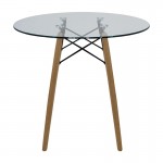 Mesa Oslo cristal encino